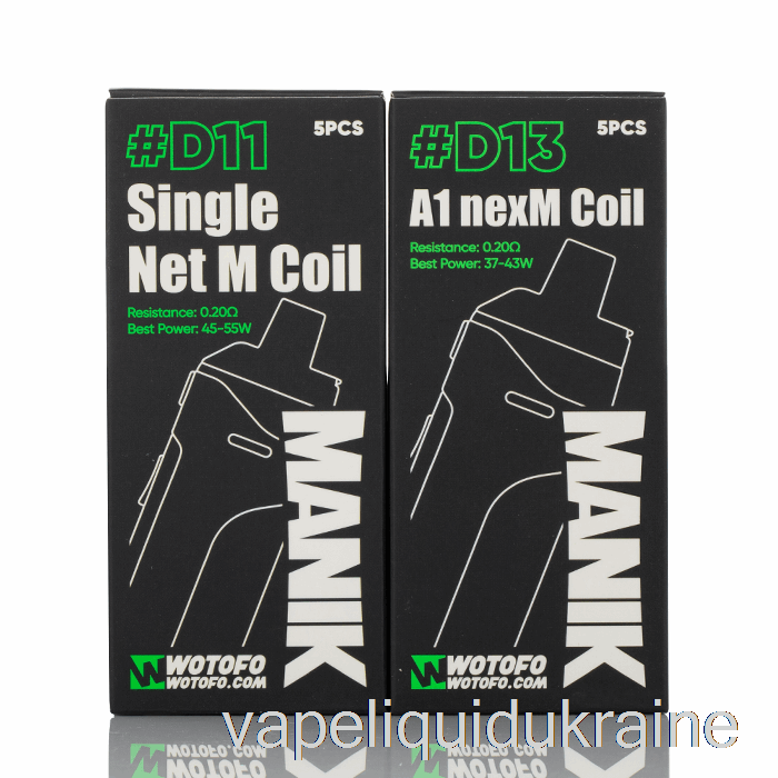 Vape Liquid Ukraine Wotofo MANIK Replacement Coils D14 A1 Conical NexMesh Coils